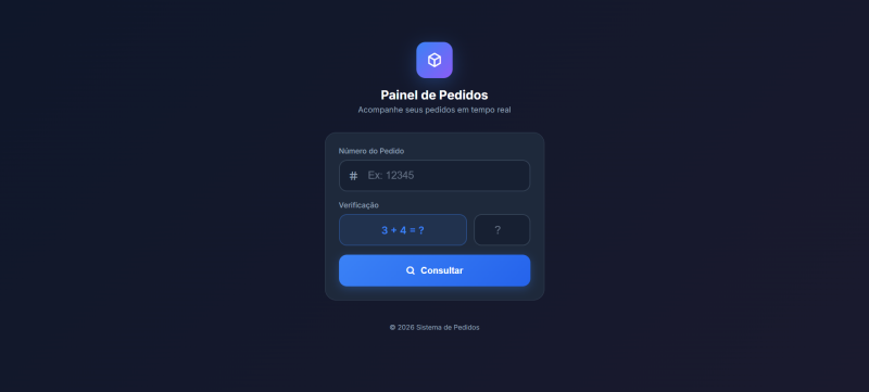 Módulo de Histórico de Pedidos para painel  smm